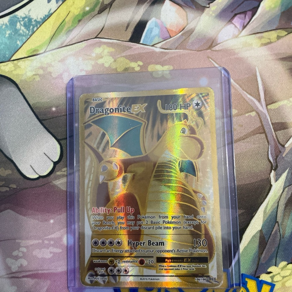 Dragonite EX Holographic Pokémon Card